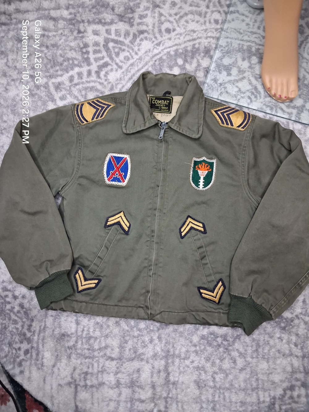 Vtg 1950s/60s The Combat Jacket By Harle Kids Size M